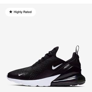 Worn Once Men”s Nike Air Max 270 - Black / White Size 11